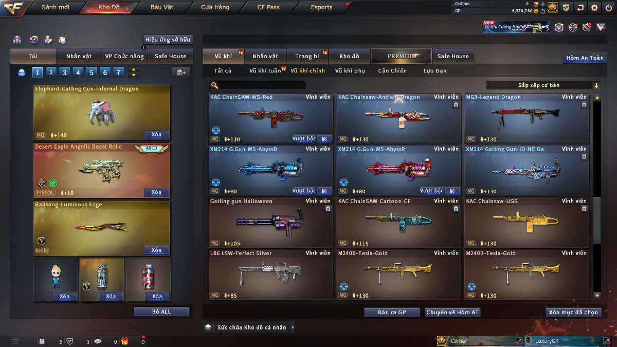 shop acc cf uy tin gia re